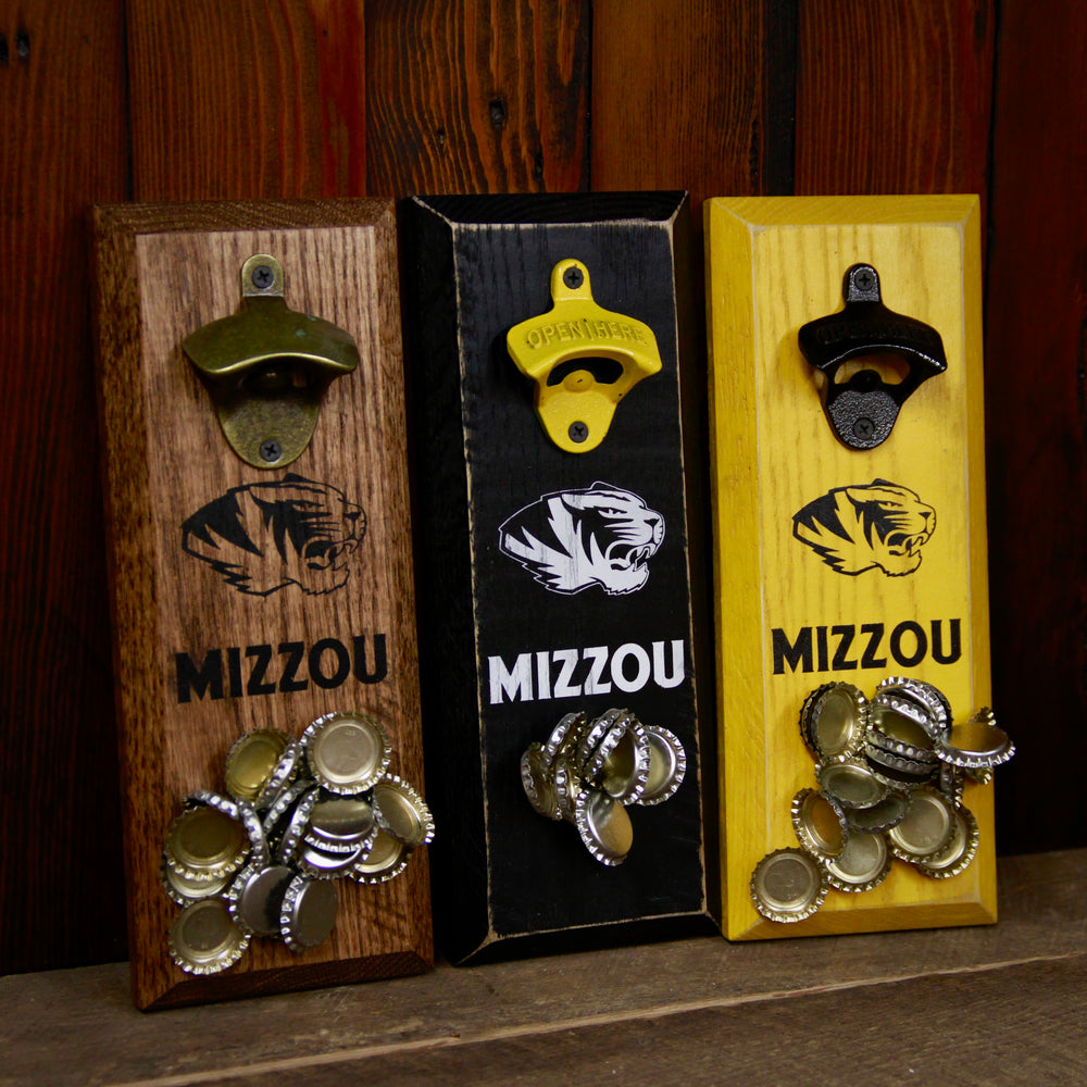 University of Missouri Tigers MIZZOU Logo Magnetic Bottle Opener