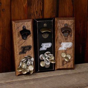 
                  
                    Load image into Gallery viewer, Purdue University Boilermakers P Logo Magnetic Bottle Opener
                  
                