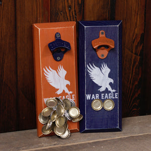 
                  
                    Load image into Gallery viewer, Auburn University Tigers WAR EAGLE Logo Magnetic Bottle Opener
                  
                