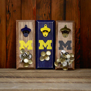 
                  
                    Load image into Gallery viewer, University of Michigan Wolverines Logo Magnetic Bottle Opener
                  
                