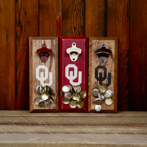 
                  
                    Load image into Gallery viewer, University of Oklahoma Sooners OU Logo Magnetic Bottle Opener
                  
                