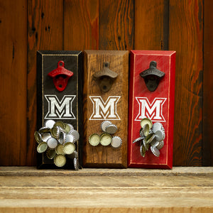 
                  
                    Load image into Gallery viewer, Miami University of Ohio Redhawks M Logo Magnetic Bottle Opener
                  
                