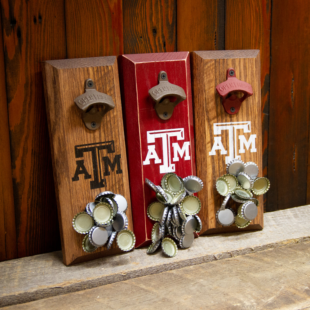 Texas A&M University Aggies Logo Magnetic Bottle Opener