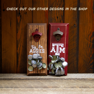 
                  
                    Load image into Gallery viewer, Texas A&amp;amp;M University Aggies Logo Magnetic Bottle Opener
                  
                